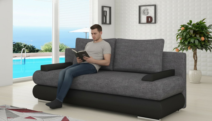 Ontwerp slaapbank bank bekleding 3-zits stoffen bank logeerkamer bankstellen
