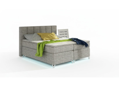 Boxspringbed 180x200cm Hotelbedden Leer Compleet Bedframe Topper