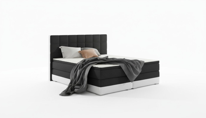 Leren bed Gestoffeerd bed Boxspring bedden Bedlade 180x200cm Matras