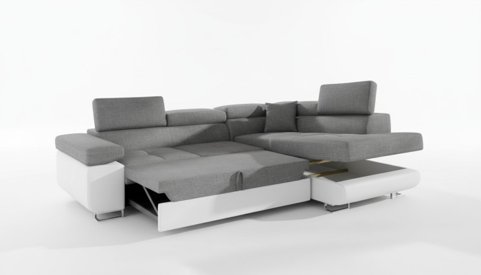 Klassiek design hoekbank bank bank bedfunctie bank gestoffeerd textielbanken