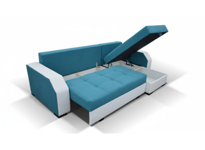 Design hoekbank, slaapfunctie, bank, leer, textiel, gestoffeerde banken, banken, bank Aris