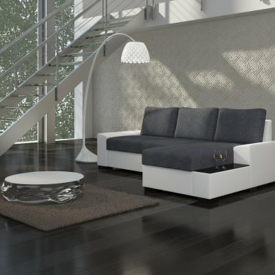 Ontwerp hoekbank slaapbank bedfunctie sofa bank leer bekleding textiel banken nieuw