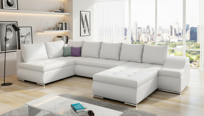 XXL grote woonlandschap bankstel bekleding hoekbank sofa banken banken textiel garnituur
