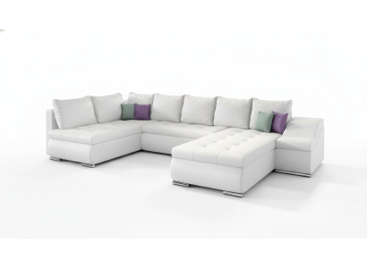 XXL grote woonlandschap bankstel bekleding hoekbank sofa banken banken textiel garnituur