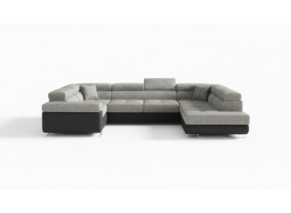 Ontwerp hoekbank slaapbank bedfunctie bank leer bekleding textiel sofa's nieuw 5625