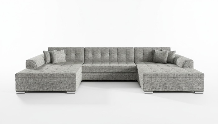 Ontwerp hoekbank slaapbank met bedfunctie bank van leer bekleding textiel banken nieuw 1070