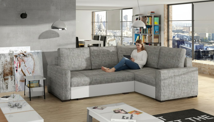 Ontwerp hoekbank slaapbank met bedfunctie bank lederen bekleding textiel banken Nieuw 1469