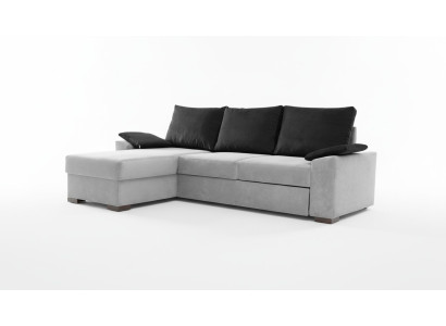 Ontwerp hoekbank slaapbank met bedfunctie bank lederen bekleding textielbanken.