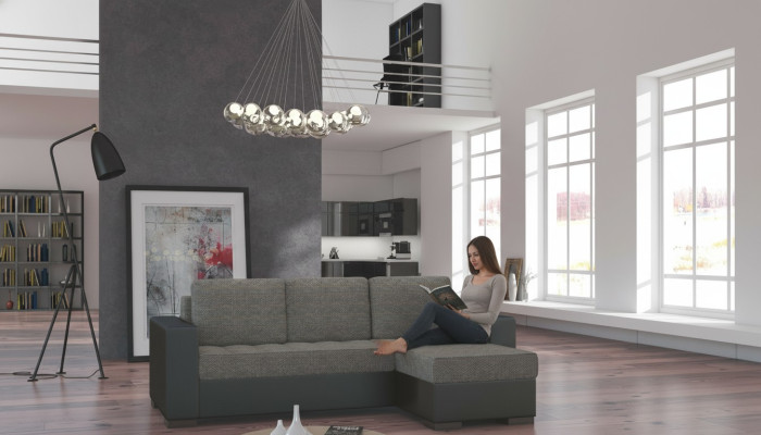 Ontwerp hoekbank bank gestoffeerde zit hoekbank slaapbank bank banken bed