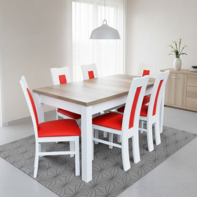 Tafel Eetkamerset Eetkamer set Tafel 6 Stoelen Stoel Set Hout