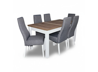 Ontwerp tafel + 6 stoelen eetkamer set stoel set eetkamer tafels