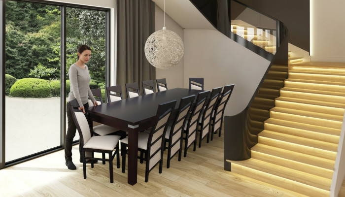 Ontwerp eetkamerset stoelenset tafel + 12 stoelen eetkamermeubels