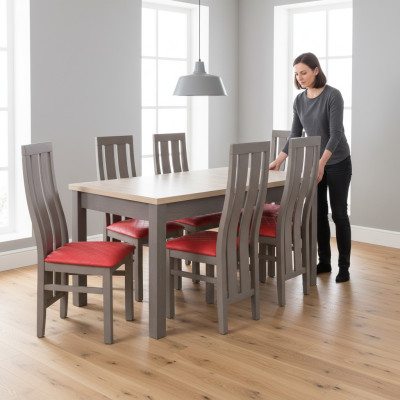 Eettafel zitgroep Tafel Stoel Set Eetkamer Garnituren Design Sets