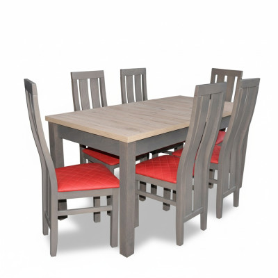 Eettafel zitgroep Tafel Stoel Set Eetkamer Garnituren Design Sets