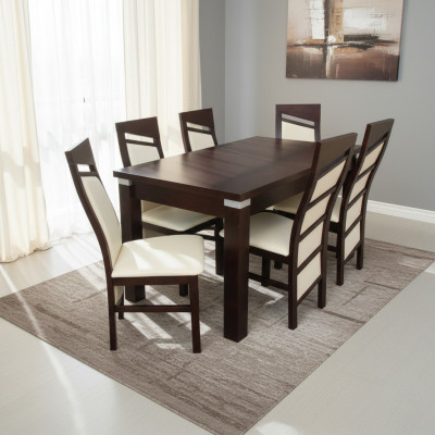 Eettafel 6 stoelen zitgroep tafel stoel set eetkamerset ontwerp