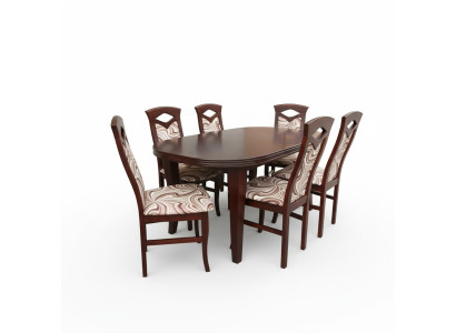 Eettafel zitgroep tafel stoel set eetkamer sets ontwerp 6 stoelen