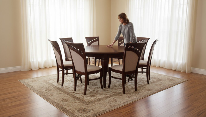 Ronde vergadertafel 8 stoelen Tafel Ronde tafel Houten tafel Rond