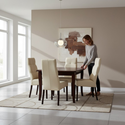 Tafel + 4 stoelen set meubels Compleet woonkamer eetkamer