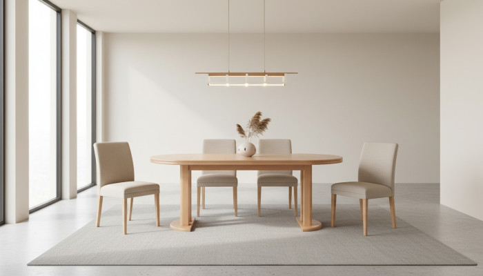Tafel 240cm Designer vergadertafel Houten tafels Vergadering Eetkamer