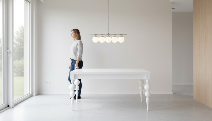 Klassieke ontwerper eettafel Houten tafel Tafel Eetkamer Woonkamer