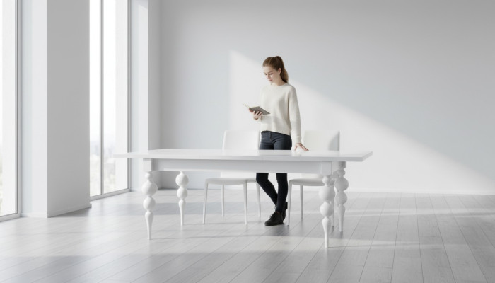 Ontwerper eettafel Design tafel Hout Eetkamer Woonkamer Decoratie klassiek