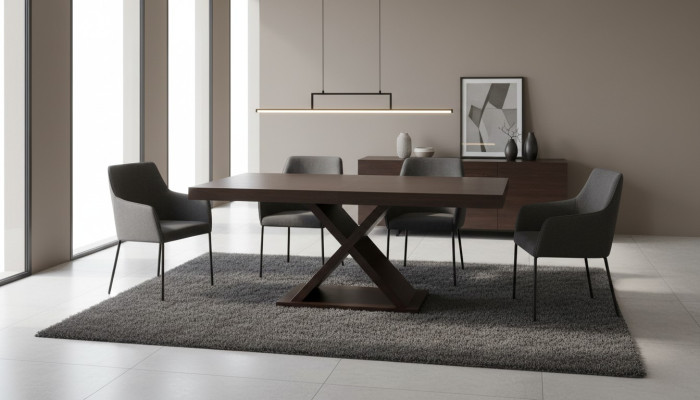 Uittrekbare design houten tafel eettafel woonkamer hout decor tafels massief.