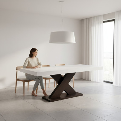 Uittrekbare design houten tafel Tafel Eetkamer Decoratie Houten Tafels Massief