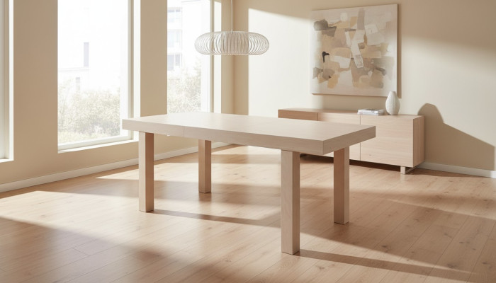 Uittrekbare design houten tafel decor tafel eetkamer woonkamer houten tafels massief.