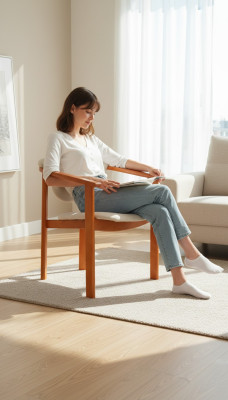 Luxe design gestoffeerde stoel stoelen zit leun bureau eetkamer massief hout K27 Nieuw