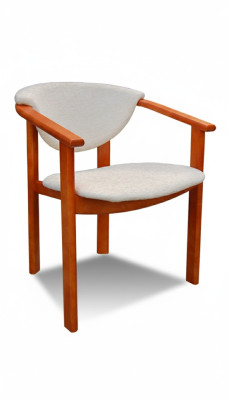 Luxe design gestoffeerde stoel stoelen zit leun bureau eetkamer massief hout K27 Nieuw