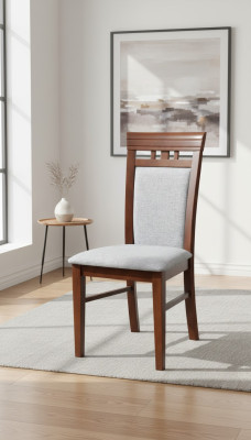 Luxe design gestoffeerde massief houten stoel kantoor eetkamer stoelen zetel