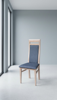 Houten design gestoffeerde stoel stoelen zitting leuning kantoor kantoor eetkamer luxe