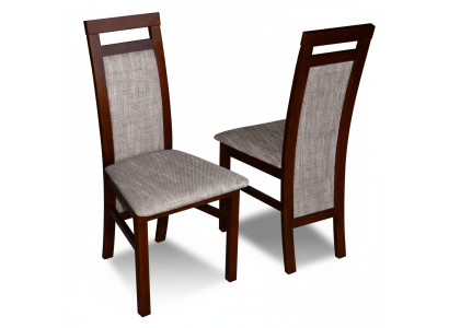 Luxury design gestoffeerde stoel stoelen zitting leuning massief hout eetkamer hout K75 NIEUW