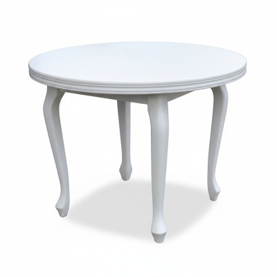 Klassieke ronde houten ontwerptafels voor eetkamer en woonkamer.