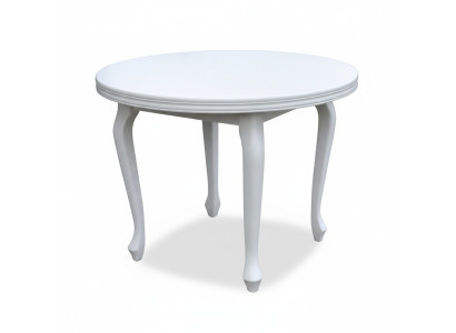 Klassieke ronde houten ontwerptafels voor eetkamer en woonkamer.