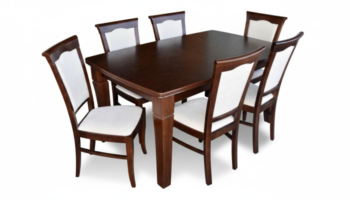 Ontwerptafel + 6 stoelsets Volledige woonkamer eetkamer