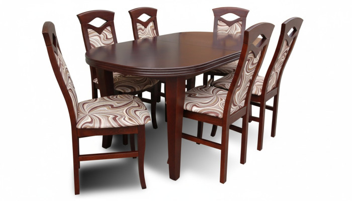 Ontwerper eettafelgroep + 6 stoelen stoel tafels houten tafel kantoor