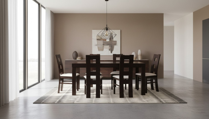 Designer eettafel groep stoelen tafels houten tafel kantoor eetkamer