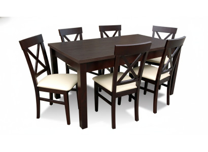 Ontwerper Eettafel Eetkamer + 6 Stoelen Groep Stoel Tafels Houten Tafel