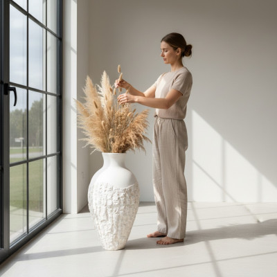 xxl Vaas Tafeldecoratie Decoratie Vazen Antieke Stijl Sculptuur Figuur Kelk Rome 95cm  xxl Vaas Tafeldecoratie Decoratie Vazen Antieke Stijl Sculptuur Figuur Kelk Rome 95cm