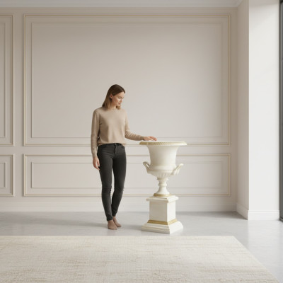 XXL Klassieke woonkamerdecoratie in antieke stijl vaas decoratieve vazen standbeeld sculptuur  XXL Klassieke woonkamerdecoratie in antieke stijl vaas decoratieve vazen standbeeld sculptuur