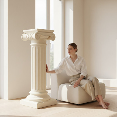 Griekse zuil Antiek Stijl Ontwerp Zuilen Luxe Steunen Nieuw 100cm Groot Nieuw