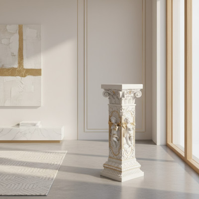 Ontwerp Kolom Antieke Decoratiezuil Zuil Bloemenzuil Standaard Podium 1073