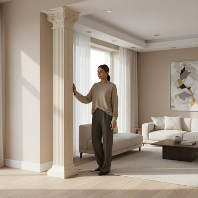 XXL Griekse zuil in antieke stijl ontwerp Luxe pilaren Nieuw 300 cm hoog  XXL Griekse zuil in antieke stijl ontwerp Luxe pilaren Nieuw 300 cm hoog