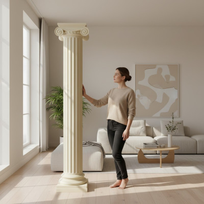 XXL Griekse zuil in antieke stijl ontwerp luxe pilaren Nieuw 218cm Groot Nieuw  XXL Griekse zuil in antieke stijl ontwerp luxe pilaren Nieuw 218cm Groot Nieuw