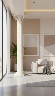 XXL Griekse zuil in antieke stijl, design zuil luxueuze steunen nieuw 224cm groot nieuw.  XXL Griekse zuil in antieke stijl, ontwerpzuil met luxueuze steunen, nieuw, 224cm groot, nieuw.