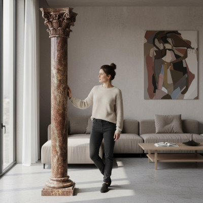 XXL Griekse zuil Antiek stijl Design zuilen Luxe steunen Nieuw 210cm Groot Nieuw  XXL Griekse zuil Antieke stijl Design zuilen Luxe steunen Nieuw 210cm Groot Nieuw