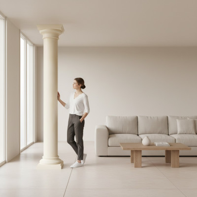 XXL Griekse zuil antieke stijl ontwerp zuilen luxe steunen nieuw 210cm groot nieuw XXL Griekse zuil antiek ontwerp zuilen luxe steunen nieuw 210 cm hoog nieuw