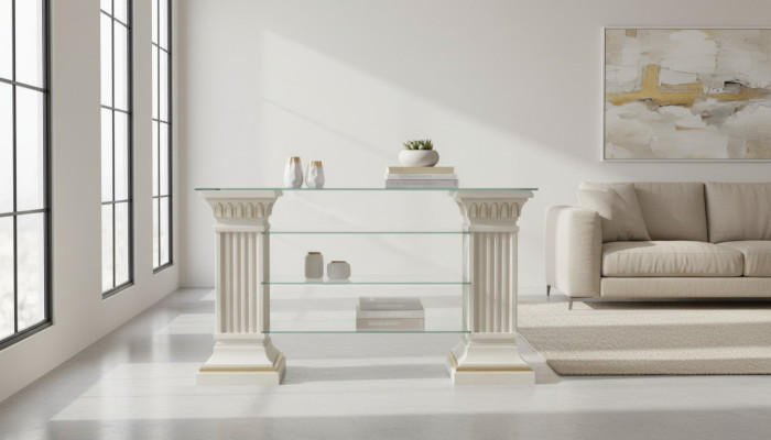 Ontwerp vitrinekast glazen zuil kast vitrinekasten rekken kast woonkamer 1848