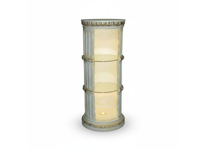 Vitrine Bar Regal Glas Amfora Vaas Bodem vaas Pilaar Kast Vitrinekasten 1858
